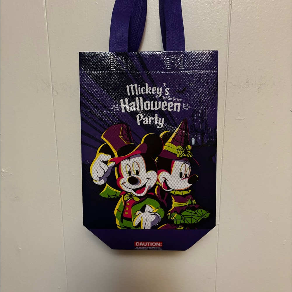 Disney 2024 Mickey's Halloween Party Purple Mini Tote Bag